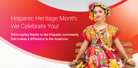 Description: Get 50% Off* Online Money Transfers for Hispanic Heritage Month